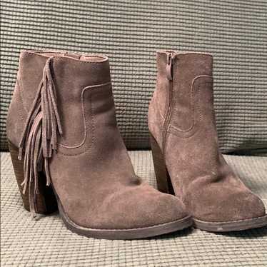 Fringe Heeled Booties