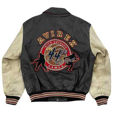 AVIREX 80's USA製 オリジナル VARSITY JACKET Vtg 90'S GENUINE “AVIREX U.S.A.” 100% HEAVY LEATHER Varsity