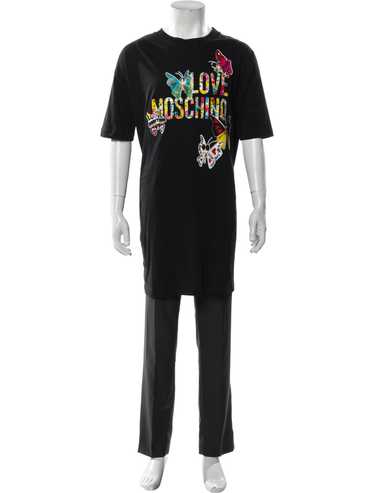 Moschino mens black t-shirt - Gem