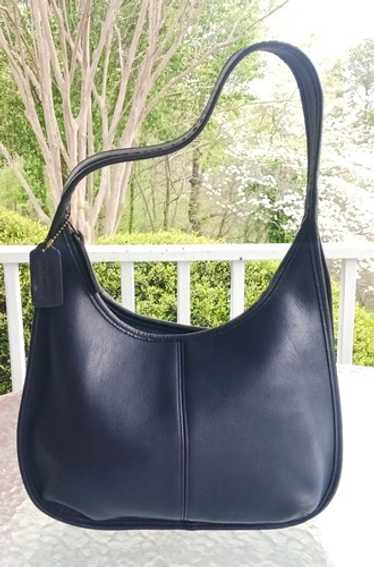 COACH Ergo Zip Hobo Leather Shoulder Bag 9025 Vintage Black