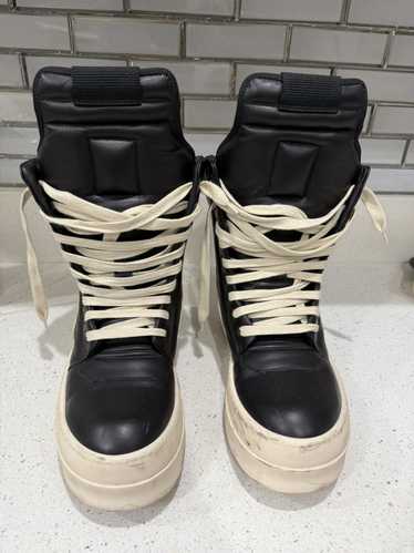 【RICK OWENS】Hollywood Mega Geobasket スニーカー Black Hollywood Mega Geobasket Sneakers by Rick Owens on Sale