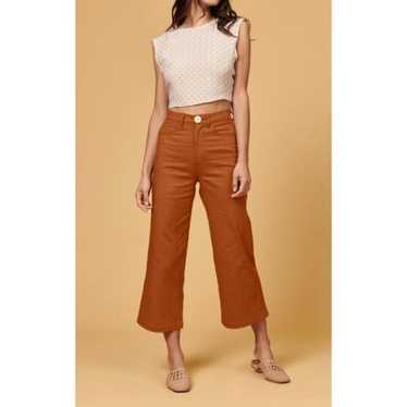 Whimsy & Row Sz 28 Wide Leg Organic Cotton Flora P