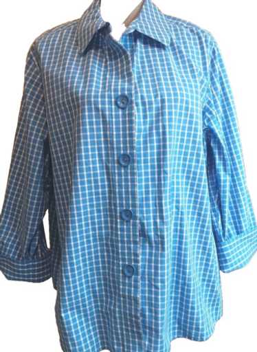 Foxcroft NYC Shirt Women 20W Shaped wrinkle free B