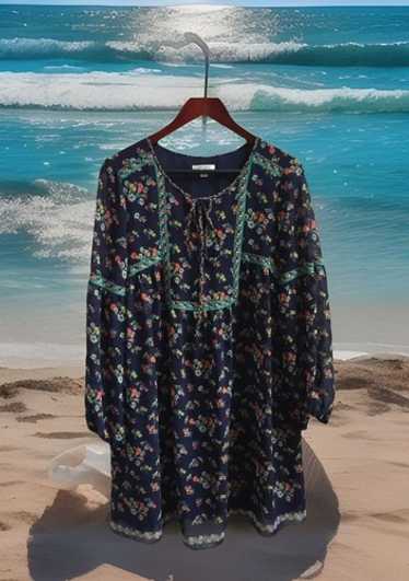 Sophie Max Top or Dress Boho Peasant Style Sheer F