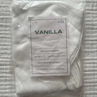 Via Vanilla Silk Chiffon Scarf