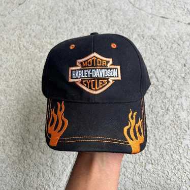 Harley davidson hat flames - Gem