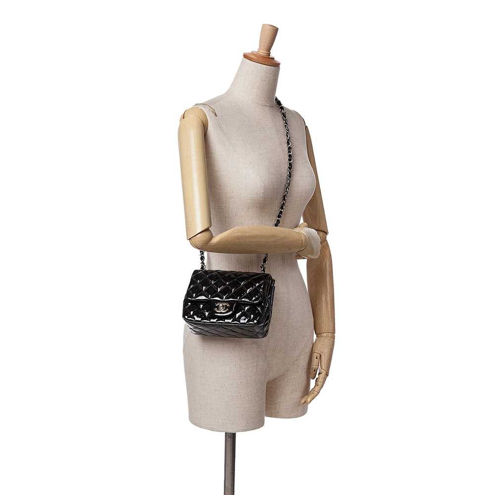 ショルダーバッグ・ポシェット × ヴィンテージ(中古) Chanel Square Classic Single Quilted Patent Mini Chanel Vintage Square Classic Single Flap Bag Quilted Patent