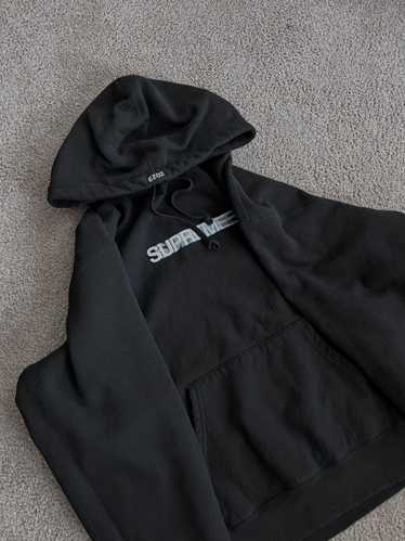 Supreme Motion Logo Hooded Sweatshirt (SS23) Burgundy Men's