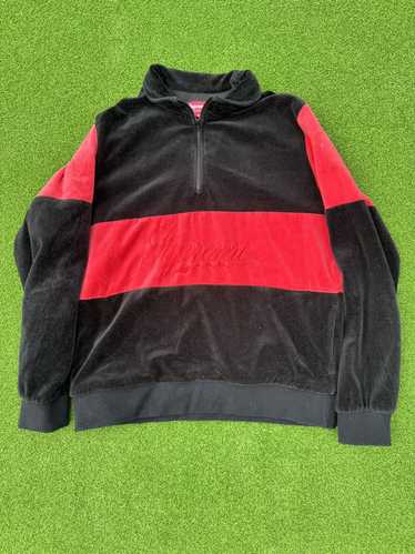 Supreme 'Velour Half Zip Pullover'ベロアハーフジッププル