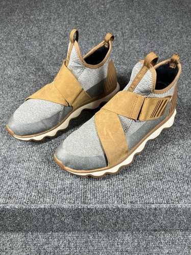 sorel kinetic sneaker camel