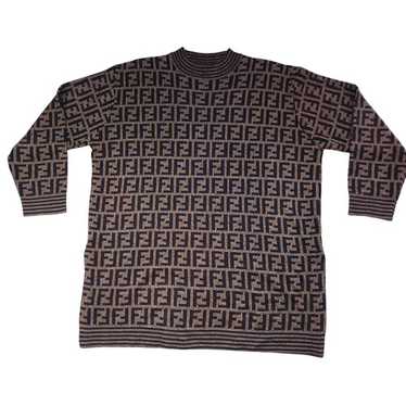 Fendi Zucca Sweater Brown Wool | eBay