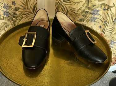 未使用✨BALLY JANELLE ローファー 山羊革 バックル 21.5cm位 Bally Women's Janelle Block-Heel Loafers | Bloomingdale's