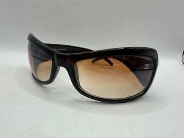 CHANEL Vintage sunglasses マトラッセ ココ ケース付 Chanel Vintage Sunglasses Case Coco Black Leather Used