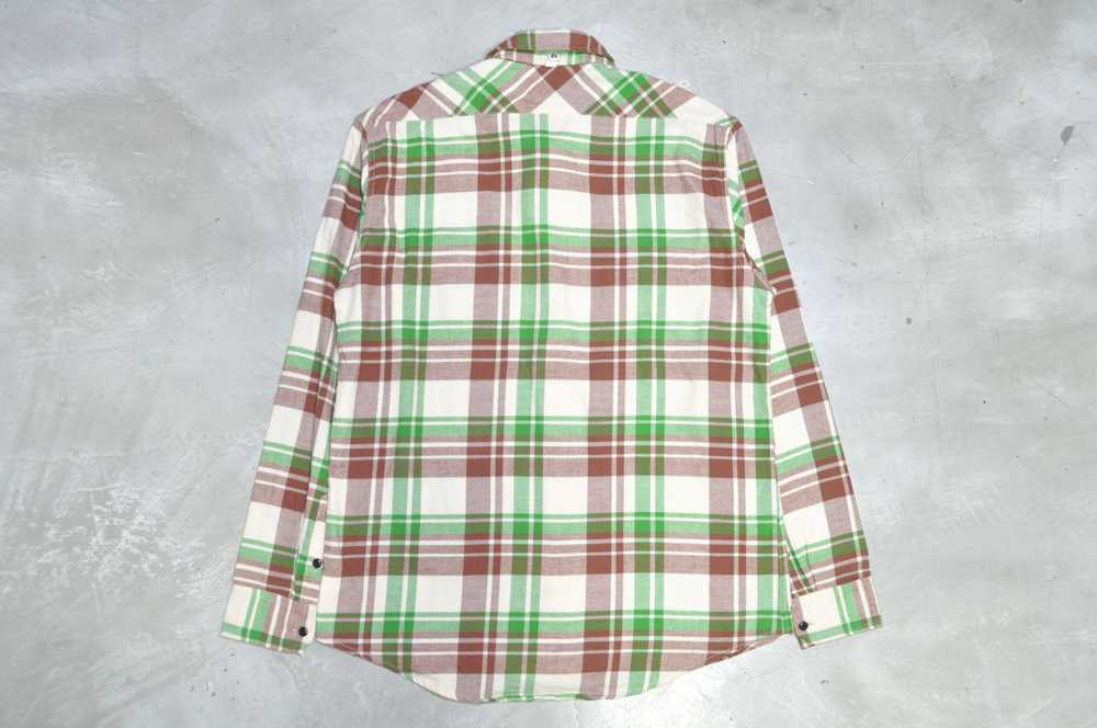 VISVIM BLACK ELK FLANNEL ネルシャツ lumber Visvim Black Elk Flannel Long Sleeve Shirt Blue Check Cotton
