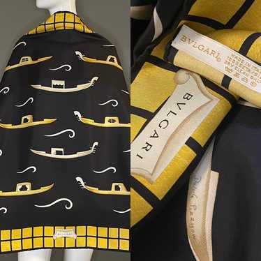 小物 BVLGARI Silk Scarf Silk stole Bvlgari Blue in Silk - 44457855