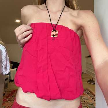 Alice + Olivia Alice + Olivia Women's Red/Pink Cro