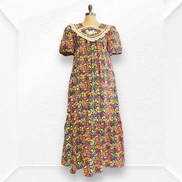 美品　Carol Bennett HAWAII ヴィンテージ　アロハ　ドレス 美品】 キャロルベネット ワンピース ハワイアン アロハ