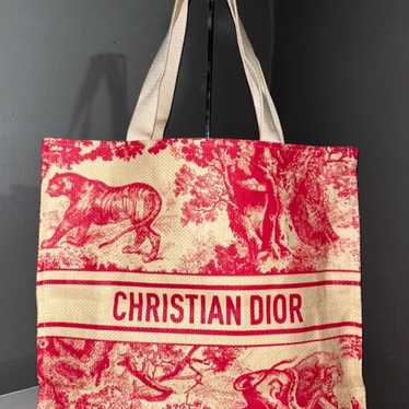 美品！この夏赤が素敵！CHRISTIAN DIOR DIORIVIERA トート CHRISTIAN DIOR Canvas Dioriviera Tote Red 1494261 | FASHIONPHILE