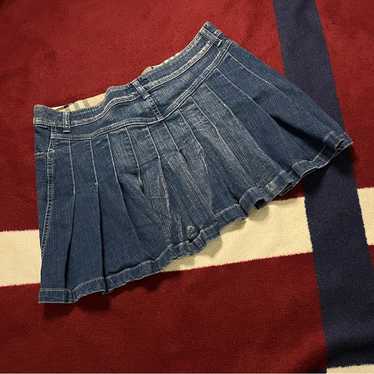 Pleated denim skirt burberry - Gem