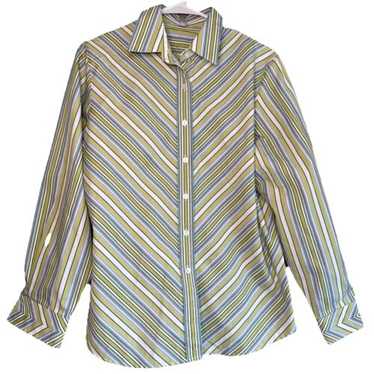 Foxcroft NYC Wrinkle Free Shirt Womens Sz 12 Colla