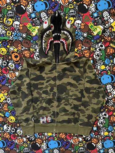 APE BAPE KAWS DOUBLE シャークパーカー　SHARK XL ☆XL☆ ダブル シャーク パーカー Double shark full zip hoodie