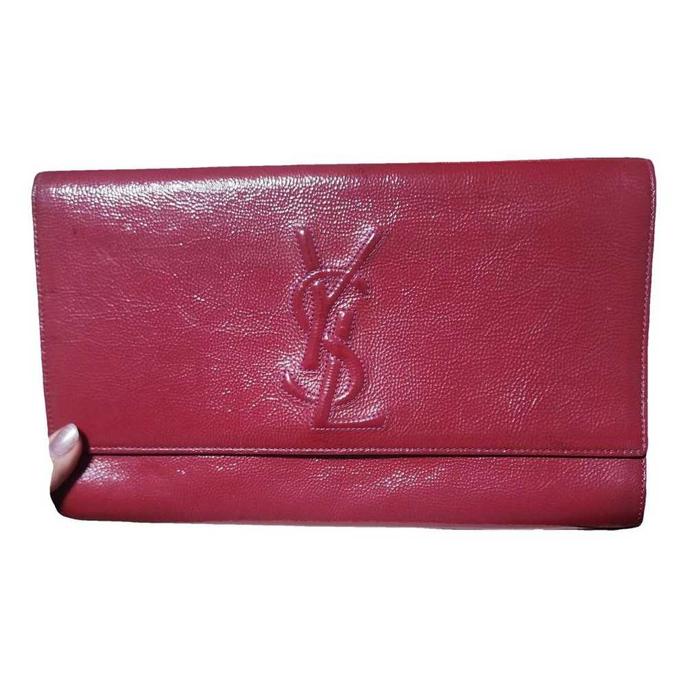 Yves Saint Laurent Belle de Jour leather clutch bag