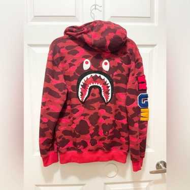 BAPE × WGM シャークスウェット (ピンクカモ) ☆広島限定☆ XLサイズ hiroshima city camo シャーク パーカー