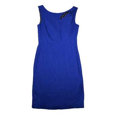 Kay Unger Dress Womens 10 Royal Blue Sheath Textur