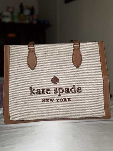 kate spade Ellie large トートバッグ ホワイト/ブラウン Kate Spade New York Ellie Large Tote | Brixton Baker