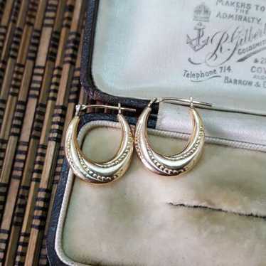 9ct bonded huggie earrings 9ct bonded huggie earrings