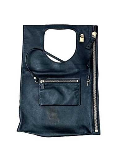Tom Ford  ALIX トムフォード　Alix　バッグ Tom Ford - Alix Graphite Leather Large Hobo | Mitchell Stores