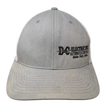 DC Electric Inc Fitted Mesh Back Trucker Hat Gray 