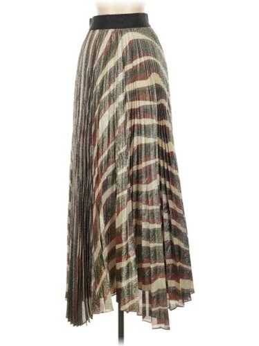 Alice + Olivia Metallic Sunburst Plisse Skirt 2
