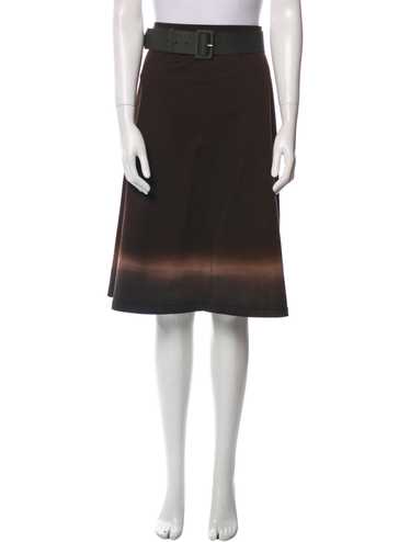スカート Prada Dark Brown Cotton Reversible Skirt プラダ レディース】デザイナーズ スカート｜PRADA