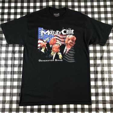 97年 MOTLEY CRUE Generation Swine プロモTシャツ 1997 Motley Crue Generation Swine Shirt – WyCo Vintage