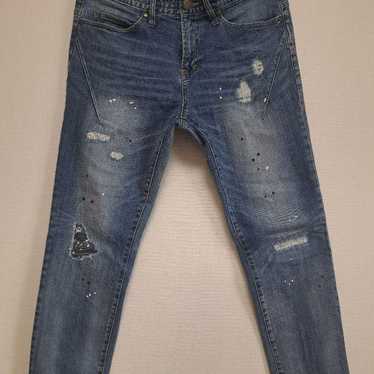 希少 NUMBER (N)INE LOVELESS GUILD PRIME Number (N)ine x Loveless Guild Prime Distressed Skinny Denim