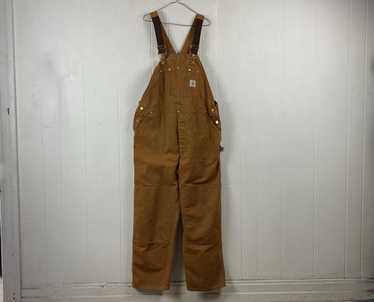 パンツ 70's Carhartt Duck Double Knee Overalls Carhartt] Vintage double knee camel duck overalls [2000s