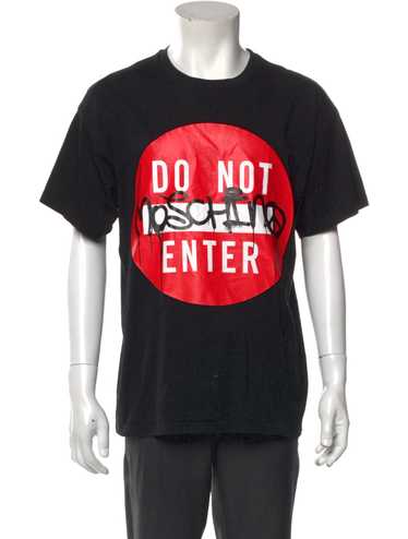 Moschino mens black t-shirt - Gem