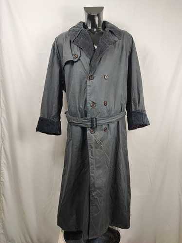 Babour Trench Coat 1989年製 Vintage 1989 A600 BARBOUR Olive Wax Trench Coat - size 46