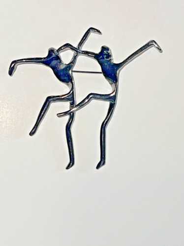 Modernist dancers brooch - Gem