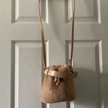 Tan Bucket Bag Furry