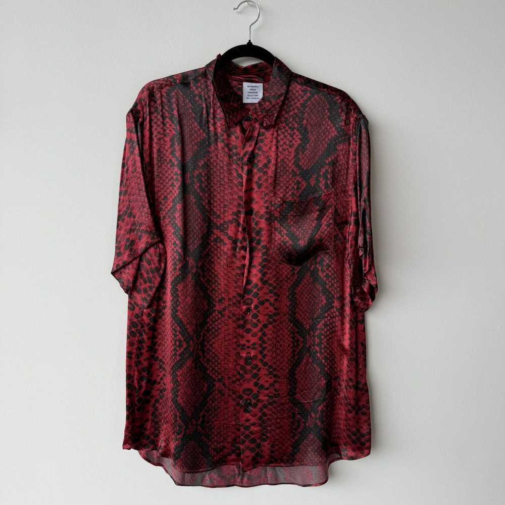 Vetements Vetements Red Python Shirt