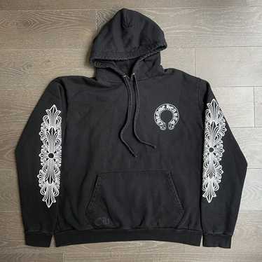 CHROME HEARTS★ラスベガス限定 Horseshoe Floral Cross ロンT クロムハーツ ラスベガス ロングスリーブTシャツ -SHENGLI ROAD