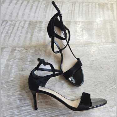 Vero Cuoio Womens Shoes Black Leather Crystal Size 37 Italy