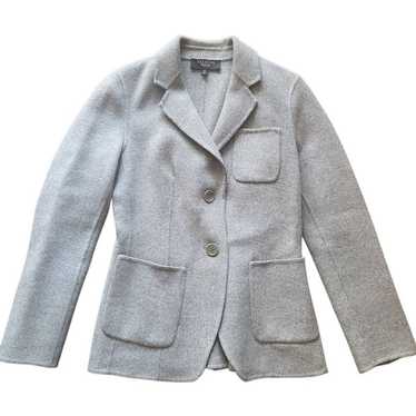 Talbots Blazer Women's 0 Petite Grey Felted Wool T