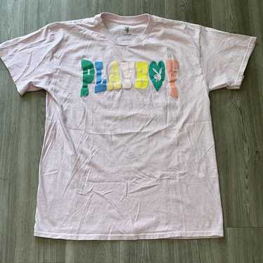 90s PLAY BOY プレイボーイ　Tシャツ　ラグラン　y2k ピンク 90s PLAY BOY プレイボーイTシャツラグランy2k ピンク