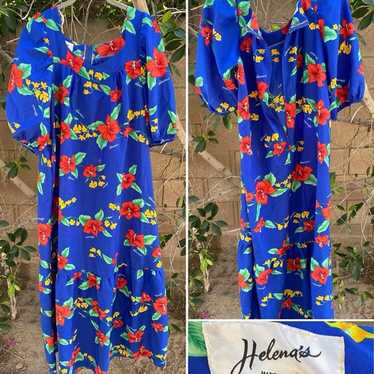 1980s Hawaii Muu Muu Nalii Honolulu 水玉 1980s Hawaii Muu Muu Nalii Honolulu 水玉