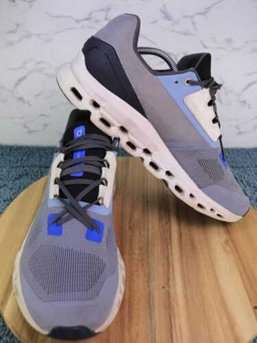 正規品美品！ON Cloudstratus 8W グレー/パープル25cm Amazon.com | On Cloudstratus Women's Running Shoes, Chambray
