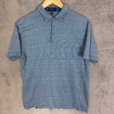 Peter Millar Men’s M Blue Polo Short Sleeve Linen 