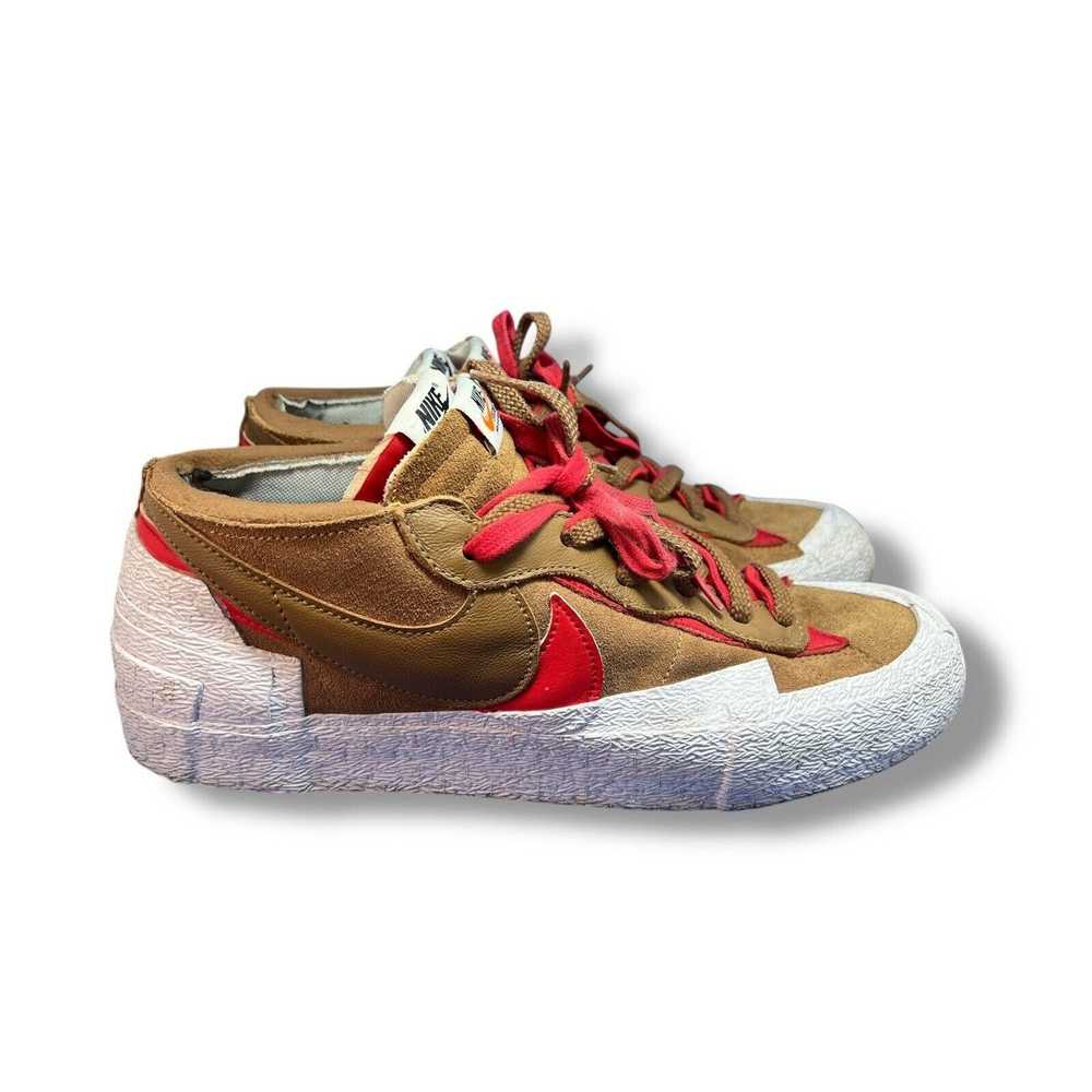sacai x nike blazer low british tan
